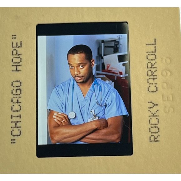 Chicago Hope Original 35MM Press Kit Slide Rocky Carroll Cast Photo - Picture 1 of 4